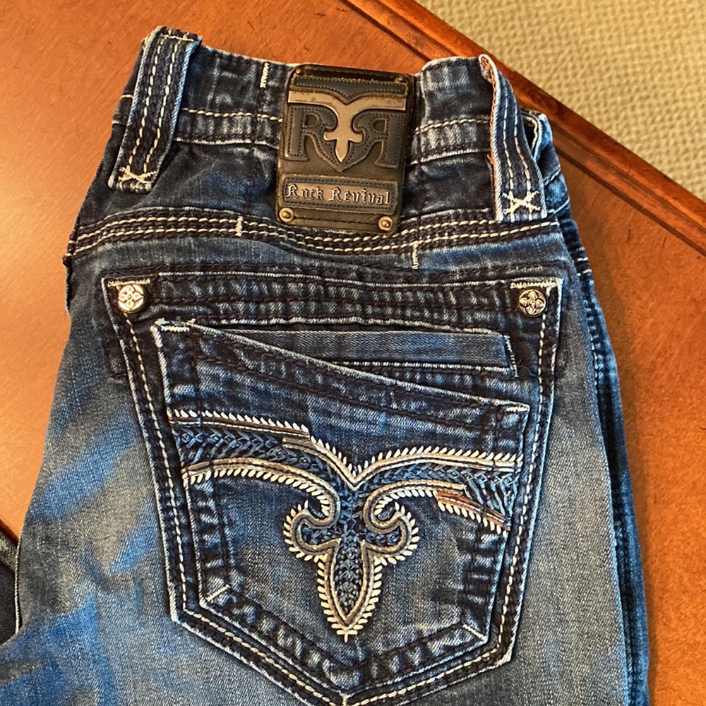 Mens Size 36 Rock Revival Tavin Boot jeans